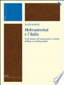 Hofmannsthal e l'Italia