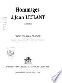 Hommages à Jean Leclant: Nubie, Soudan, Ethiopie