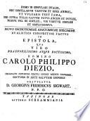 Homo in singulari dualis ... novo dichotomiae anat. specimine dualistico conspectior factus in epistola, qua V. P. Car. Ph. Diezio gratulatur Ge. Frid. Sigwart