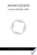 HOMO LEGENS recensioni di filosofia e D'altro