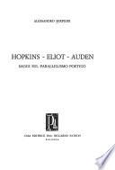 Hopkins, Eliot, Auden