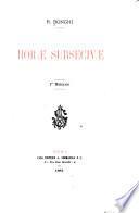 Horæ subsecivæ