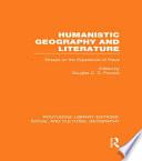 Humanistic Geography and Literature