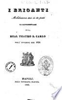 I briganti melodramma serio in tre parti [parole di Giacomo Crescini