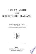 I Cataloghi delle biblioteche italiane