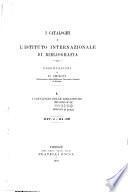 I cataloghi e l'Istituto internazionale di bibliografia