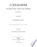I Cefalopodi viventi nel Golfo di Napoli (sistematica)