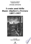 I cento anni della Dante Alighieri a Ferrara