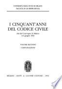 I Cinquant'anni del Codice civile: Comunicazioni