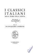 I classici italiani nella storia della critica: Da Fogazzaro a Moravia