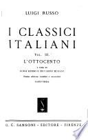 I classici italiani ...: pt.1.L'ottocento