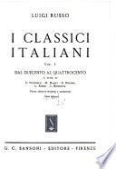 I CLASSICI ITALIANI VOL. I