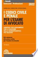 I codici civile e penale per l'esame di avvocato