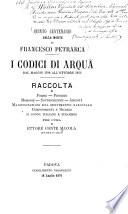I codici di Arguà