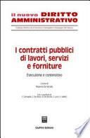 I contratti pubblici di lavori, servizi e forniture