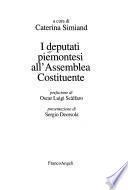 I deputati piemontesi dell'Assemblea costituente