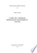 I diari del cardinale Ermenegildo Pellegrinetti, 1916-1922