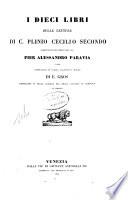 I dieci libri delle lettere di C. Plinio Cecilio Secondo