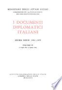 I documenti diplomatici italiani: 10 luglio 1863-30 giugno 1864 - v.5. 10 luglio 1864-15 maggio 1865
