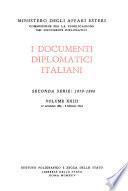I documenti diplomatici italiani: 10 settembre 1889-8 febbraio 1891