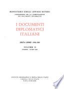 I documenti diplomatici italiani: 1918-1922. v. 1. 4 novembre 1918 - 17 gennaio 1919