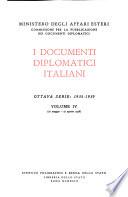 I documenti diplomatici italiani: 1935-1939. v. 1. 15 aprile - 31 agosto 1935
