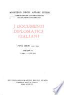 I documenti diplomatici italiani: 1939-1943. v. 1. 4 settembre - 24 ottobre 1939