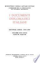 I documenti diplomatici italiani