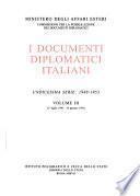 I documenti diplomatici italiani