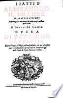 I fatti d'Alessandro il Grande
