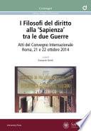 I Filosofi del diritto alla ‘Sapienza’ tra le due Guerre