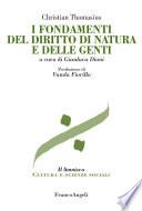 I fondamenti del diritto di natura e delle genti