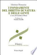I fondamenti del diritto di natura e delle genti