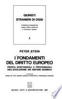 I fondamenti del diritto europeo