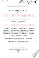 I fondamenti della relatività einsteiniana