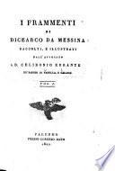 I frammenti di dicearco da messina