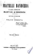 I fratelli Bandiera e loro compagni martiri a cosenza