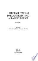 I liberali italiani dall'antifascismo alla repubblica