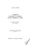 I libretti italiani a stampa dalle origini al 1800: L-Q