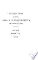 I libri commemoriali della Republica di Venezia
