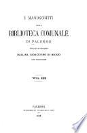 I manoscritti della Biblioteca comunale di Palermo ...