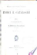 I manoscritti della R. Biblioteca Riccardiana di Firenze