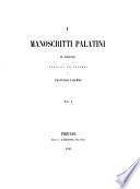 I manoscritti Palatini di Firenze