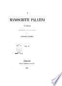 I manoscritti palatini di Firenze