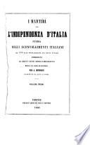 I martiri per l'indipendenza d'Italia