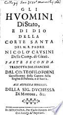 I Monarchi, E gli Huomini Di Stato Della Corte Santa