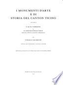 I Monumenti d'arte e di storia del canton Ticino