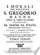 I Morali Del Pontefice S. Gregorio Magno Sopra Il Libro Di Giobbe