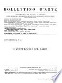 I musei locali del Lazio