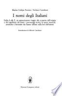 I nomi degli Italiani